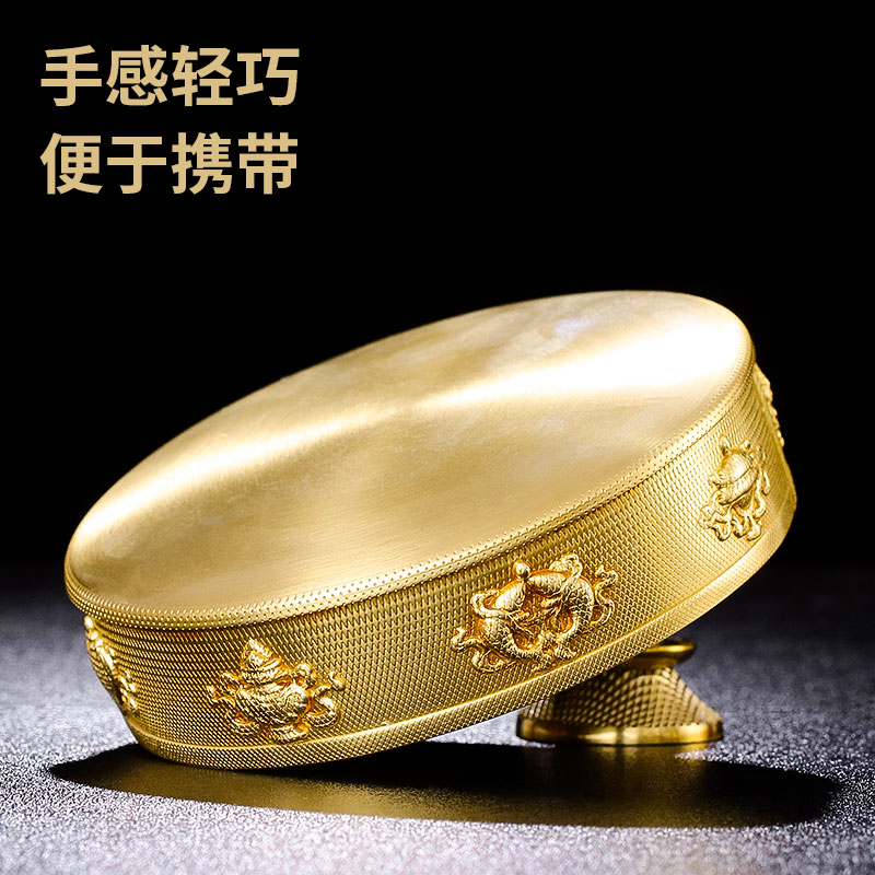 纯铜曼扎盘托盘佛学院设计修供曼扎盘藏式纯铜曼茶罗小号曼扎修盘