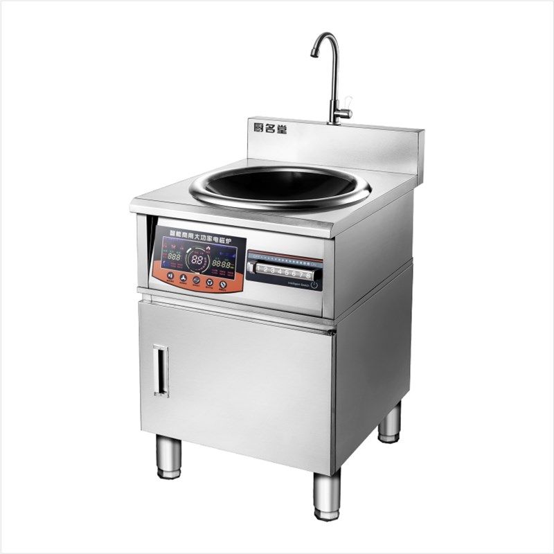 商用电磁炉8000W大功率凹面15KW饭店食堂炒炉猛火爆炒电磁灶380V