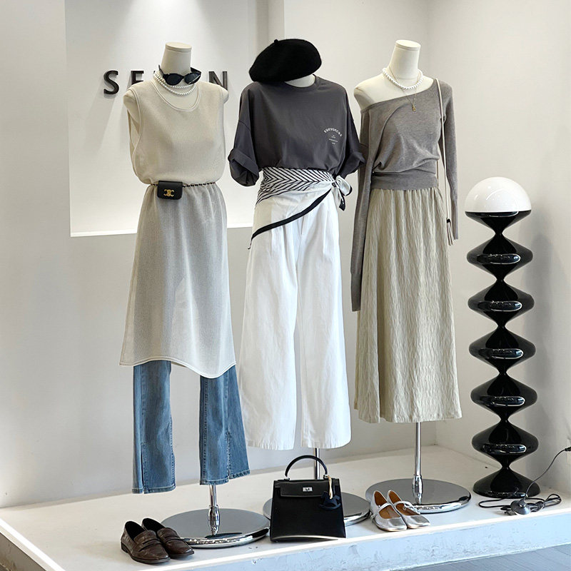 服装店女模特韩版扁身平胸橱窗人台女装衣服展示架子人偶道具全身