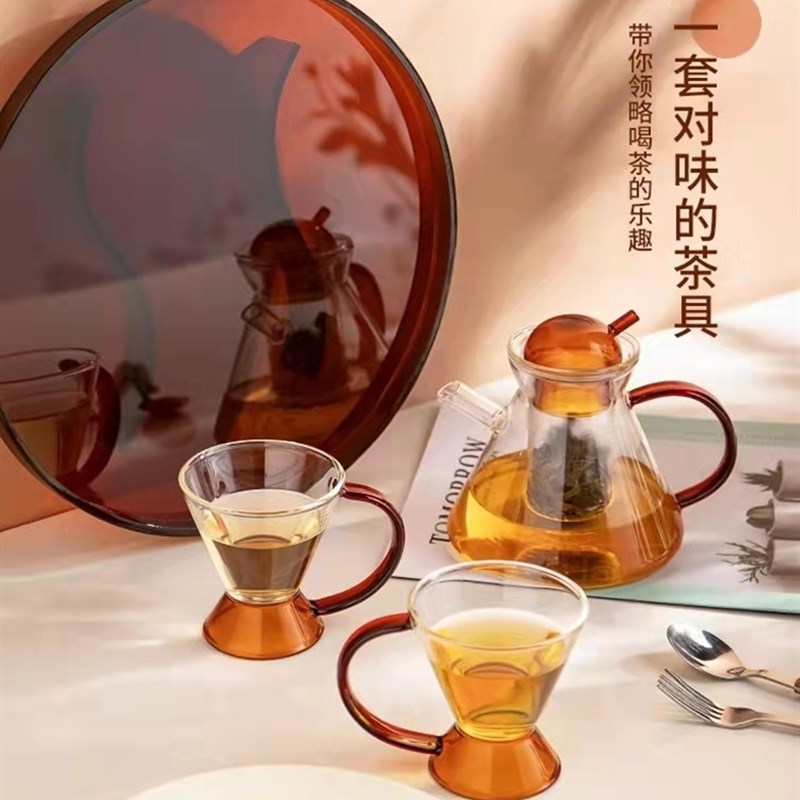 客厅家用亚克力圆形托盘茶盘水杯茶杯盘子北欧风ins玄关钥匙收纳