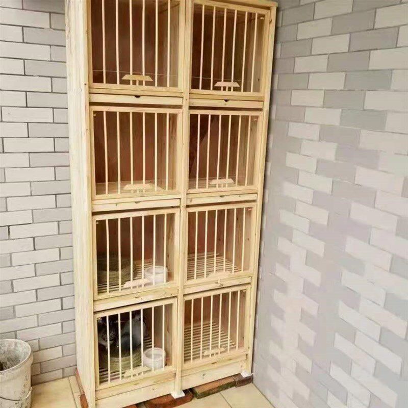 信鸽组合巢箱实木赛鸽巢箱大号孵化配对巢箱大款阳台鸽笼纯实木笼