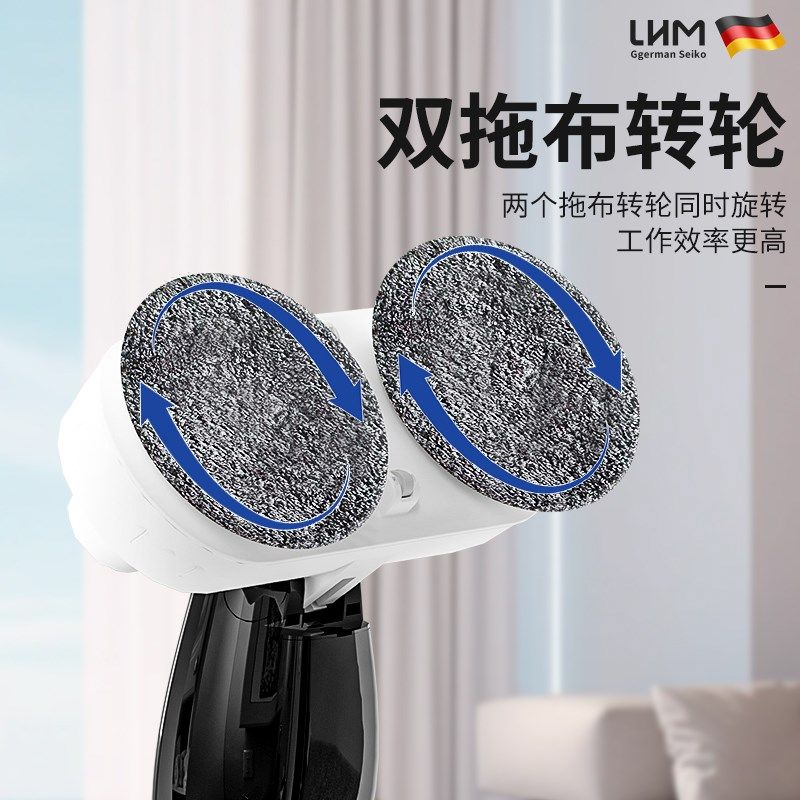 电动拖把家用多功能防水长柄无线旋转喷水扫把打蜡手洗扫地机器刷