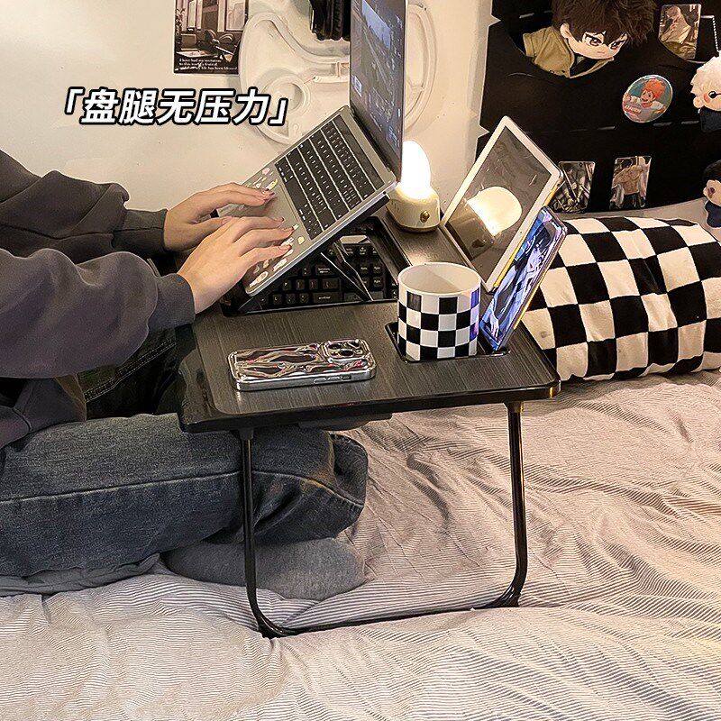 放床上的小桌子可折叠学生宿舍膝上电脑桌可散热懒人支架小桌板