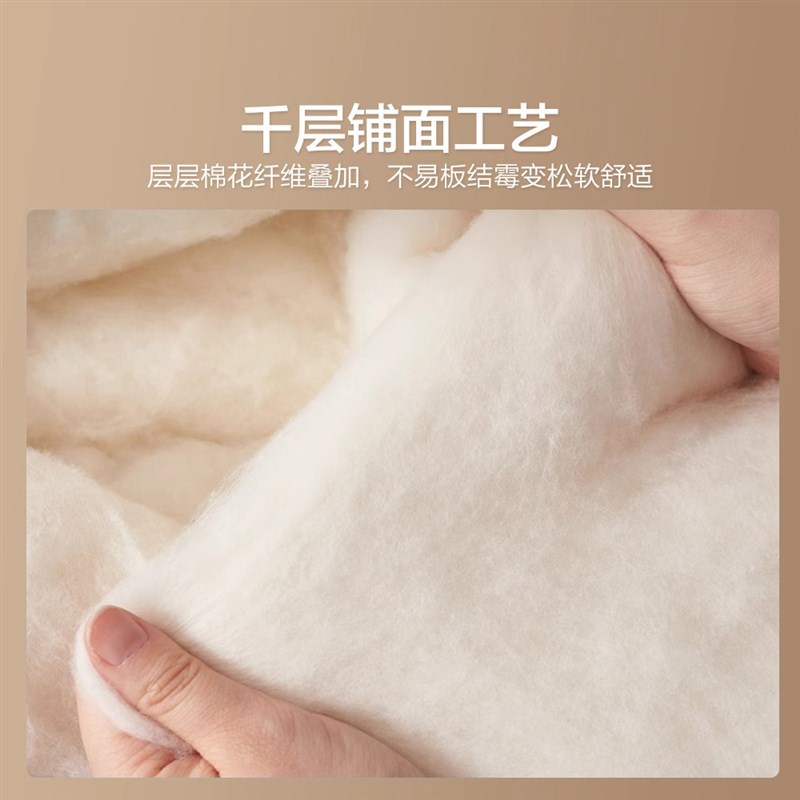 新疆棉花床垫褥子家用卧室软垫a类母婴级单人出租房专用铺底垫被