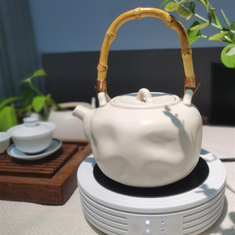 粗陶彷古窑变围炉煮茶壶陶瓷家用烧水电陶壶壶泡茶器功夫茶具茶