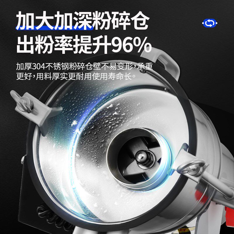 气流式超微粉碎机中药材打粉机小型家用超细研磨机珍珠破壁机面膜