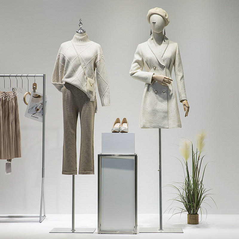 服装店模特道具女全身女装店衣架子人台假人偶半身人形橱窗展示架