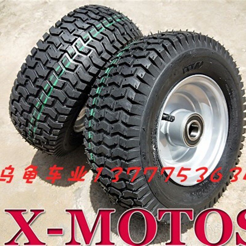 割草机轮胎6寸改装拖车轴承轮毂13x5.00-6 15x6.00-6带轴圈205204