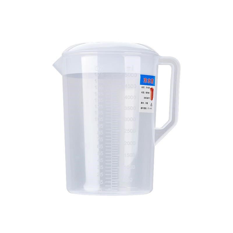 水壶户外便携大容量5升冷食品级pp带刻度烘培量杯奶茶店塑料耐高
