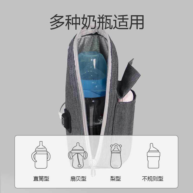 2024新款USB奶瓶保温袋保温套外出式奶瓶恒温袋加热保温袋暖夜奶