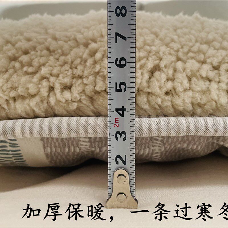 羊羔绒保暖床褥冬季加厚床垫毛绒软垫夹棉双人垫子学生单人宿舍