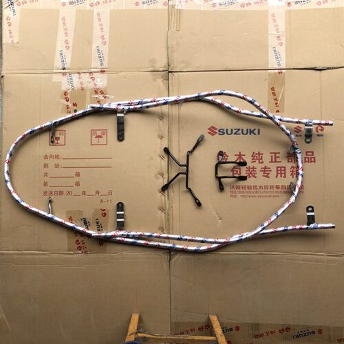 轻骑铃木踏板车瑞梦QS125T-5A电喷护杠保险杠支架新款围栏原装