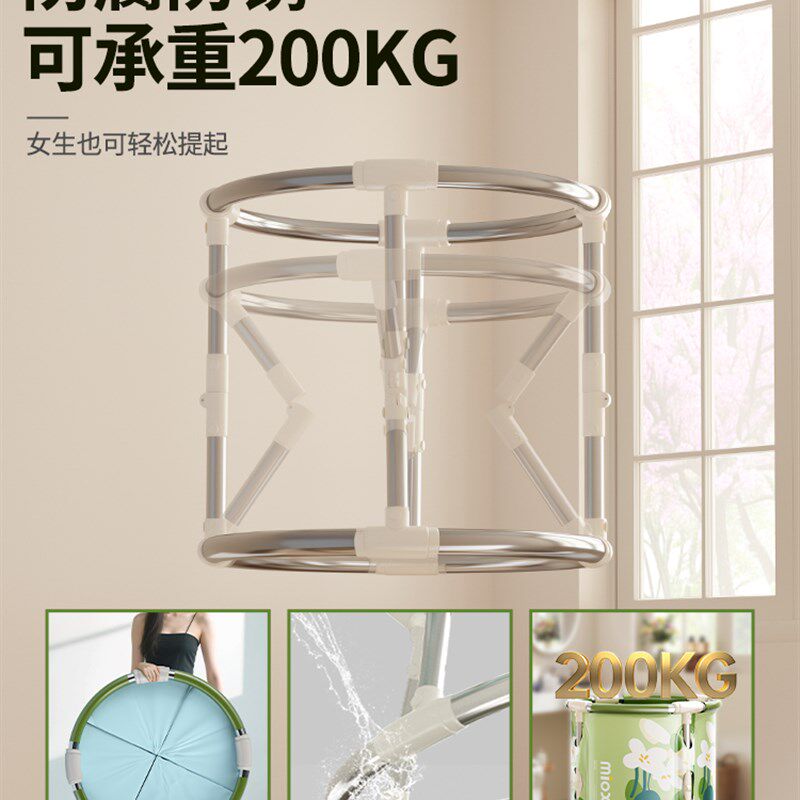婴儿折叠泡澡桶新生宝宝幼儿童小孩子洗澡盆专用游泳桶沐浴桶家用