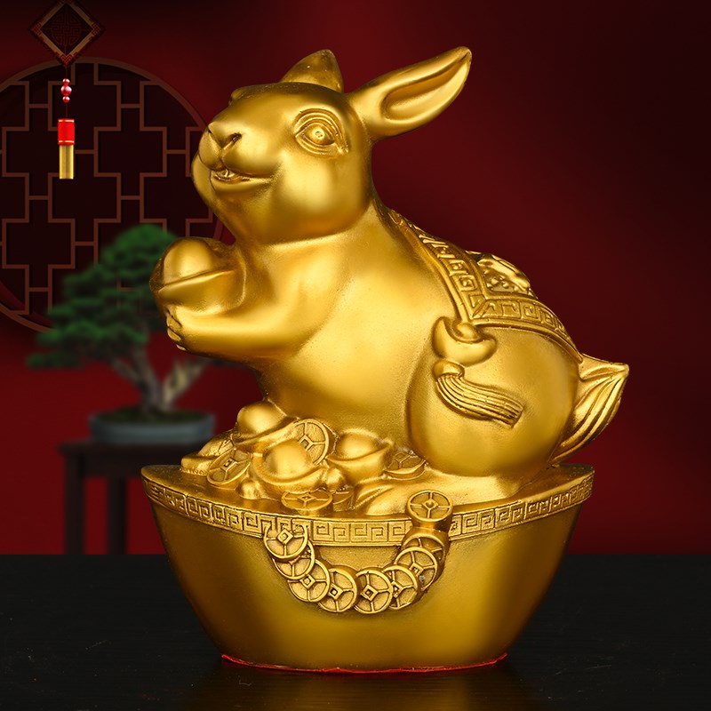 全黄铜亥猪摆件金猪报喜金钱元宝猪家居吉祥物工艺礼品摆饰装饰开