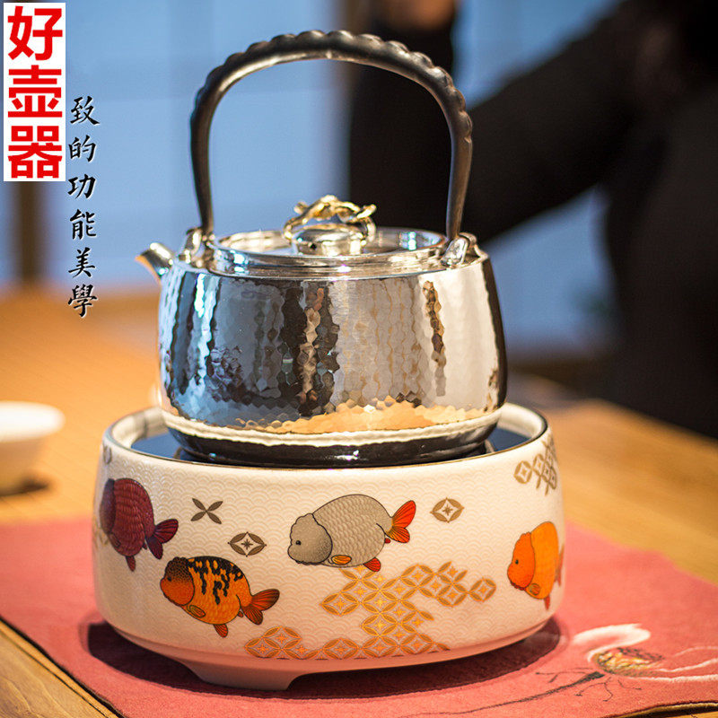 台湾龙隐斋电陶炉静音茶炉烧水煮茶器家用台式铁壶银壶陶壶泡茶具