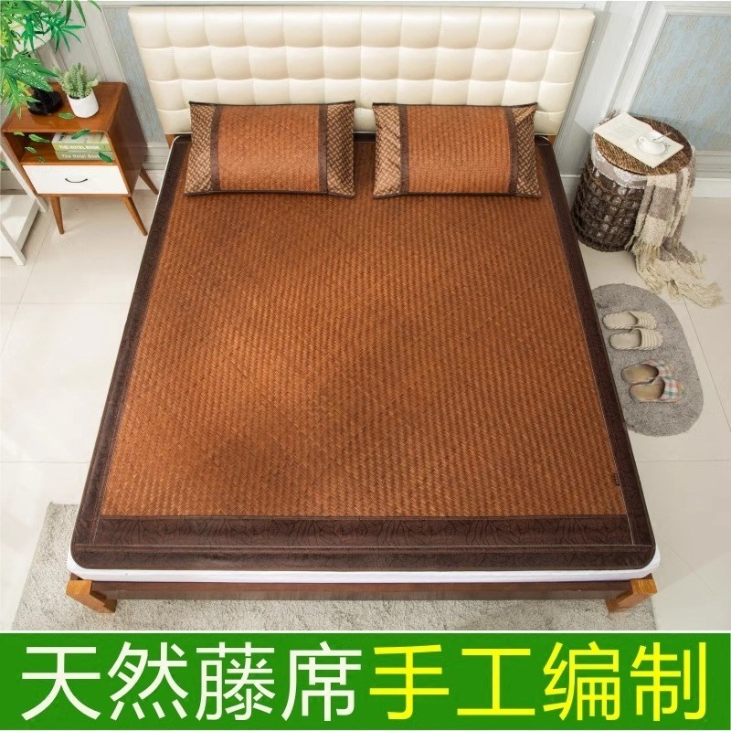 真藤席天然纯藤手工编织野山藤席老式藤席子手编篾席可订做