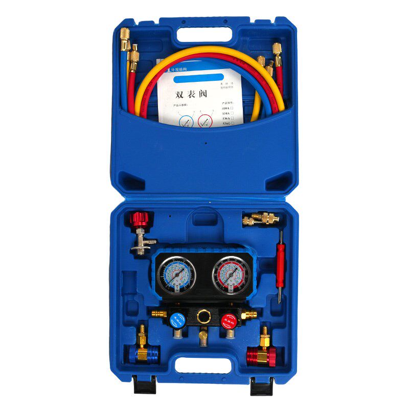 汽车空调加氟表R134a冷媒雪种压力表家用R22R410空调加氟工具套装