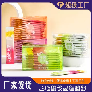 蜂蜜源头工厂纯正天然蜂蜜便携条状12g*10袋养蜂婆婆春天新饮品