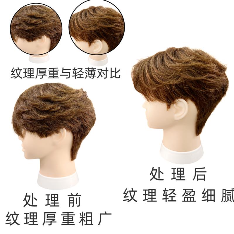 全真发假人头男发头模化妆师造型师练习夹卷吹分造型模特头