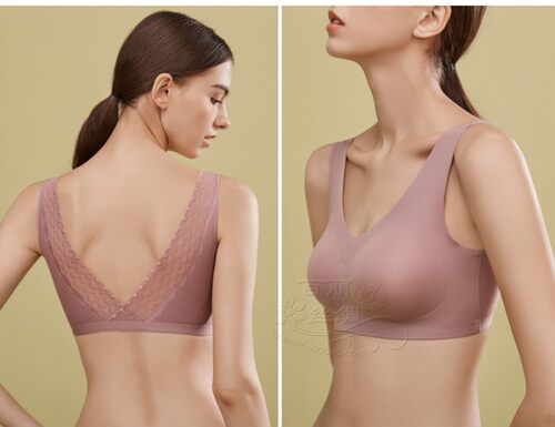 健康无钢圈天然乳胶真丝薄款文胸桑蚕丝胸罩内衣乳罩聚拢M-3XL