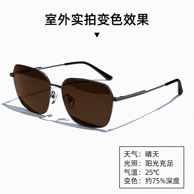 CAPONI偏光夜视眼镜开车专用男士晚上驾驶防眩光防远光变色太阳镜