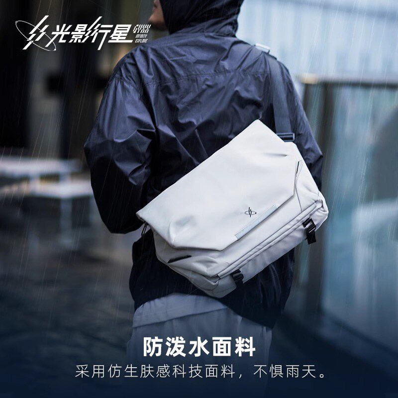 轻便机能斜挎包男生跨境尼龙高级感多功能单肩包男款胸包挎包
