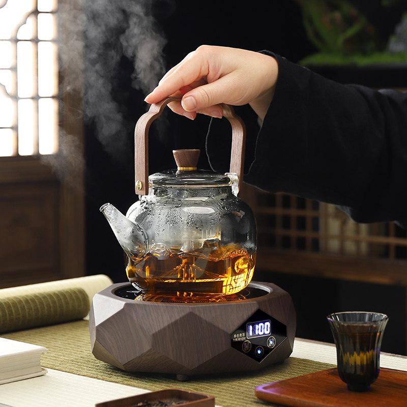 电陶炉茶炉煮茶器小型烧水玻璃壶泡茶炉迷你电磁炉家用静音不挑壶