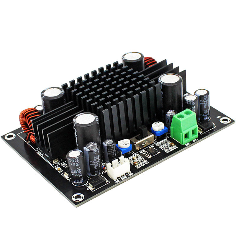 BTL150W大功率重低音纯低音汽车数字功放板DC12V24V升压TPA3116D2