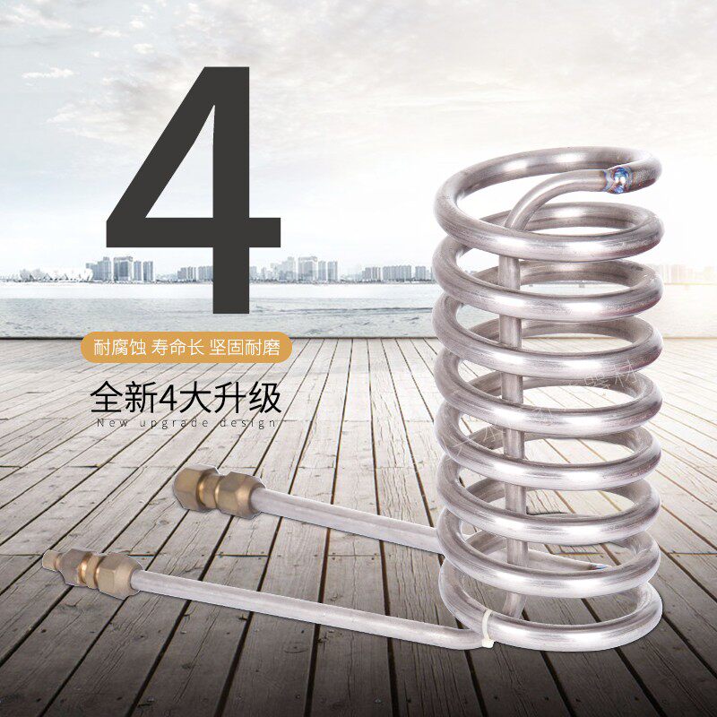 纯钛合金缸钛管蒸发器冷水机钛炮配件换热管海水加热棒可定制diy