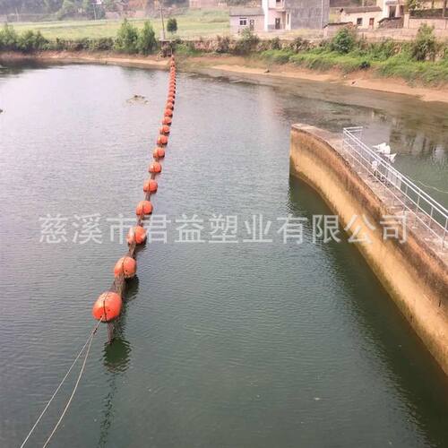 河道拦污网浮体 泵站闸口拦垃圾装置 水库大跨度管式拦污排