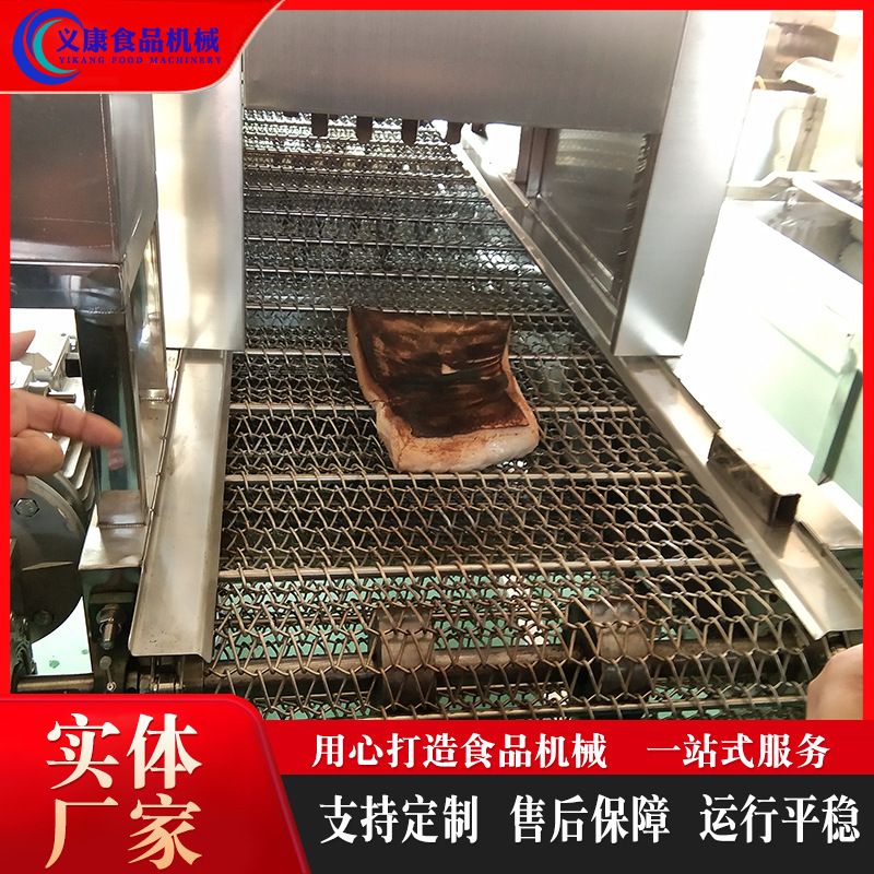 屠宰场猪皮双层网带燎毛机 燃气整鸡烧毛机 家畜羊蹄猪头烤毛机