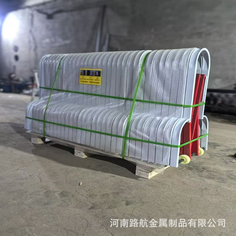 收费站伸缩围栏道路拉伸护栏活动栏杆高速公路移动折叠围栏路障