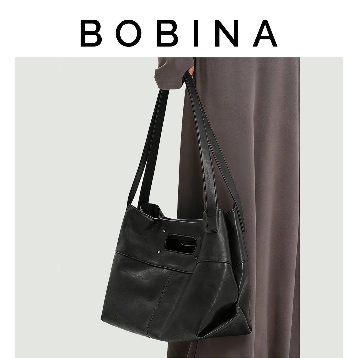 BOBINA2026超火大容量托特包电脑通勤包日常休闲百搭女手提斜挎包