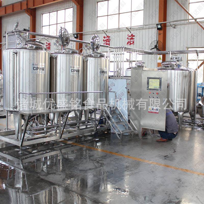 巴氏奶加工发生产 自优盛铭动浓缩酸奶酵线设备 玻璃装酸乳灌装机