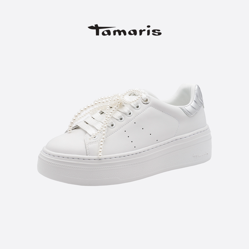 TAMARIS休闲板鞋百搭小白鞋女图片