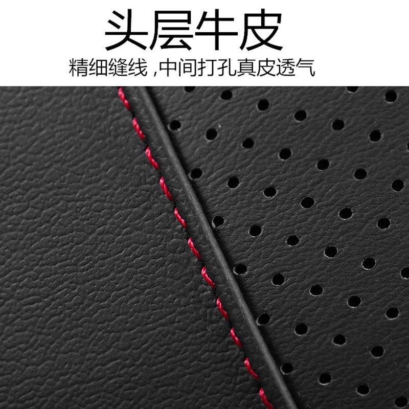 汽车真皮记忆棉腰靠腰垫四季车用靠背腰靠垫腰托头层牛皮腰部支撑