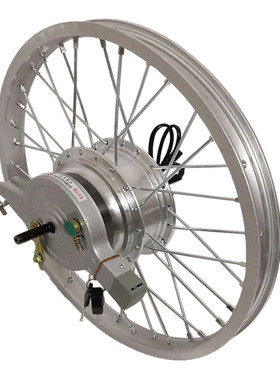 20寸48V500W电动单车轮毂组后驱马达60V350W通用无刷有齿高速电机