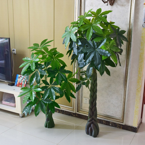 假仿真绿植发财树大型植物室内盆栽塑料花盆景落地办公室招财