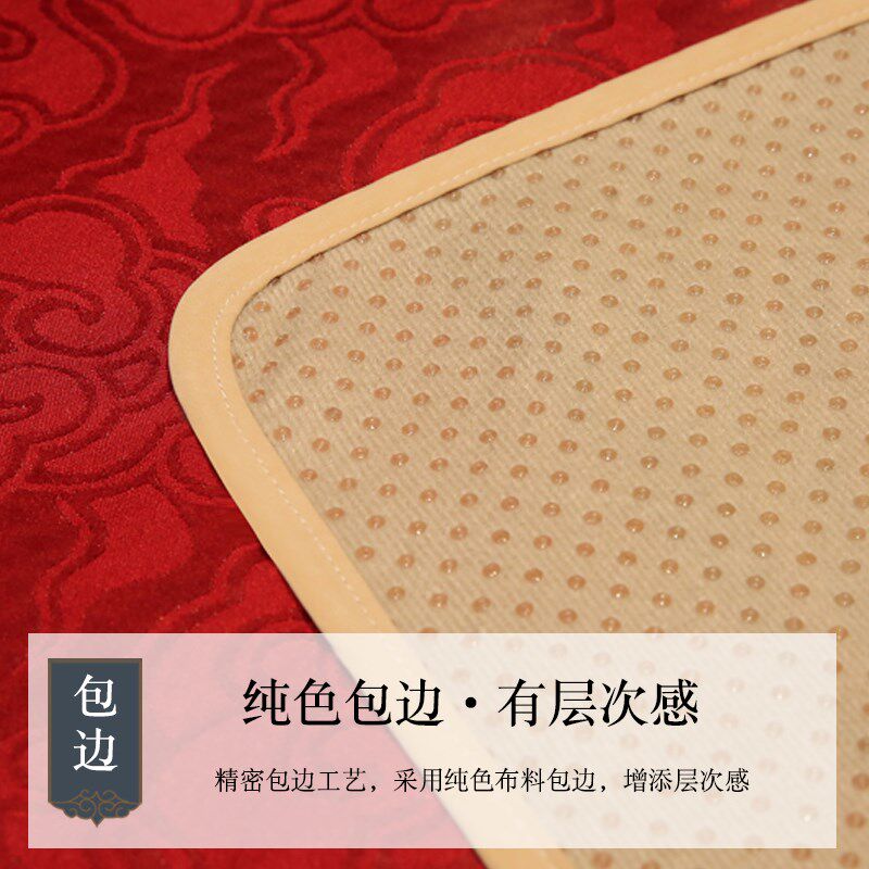 老式木沙发新中式家具盖巾罗汉床盖布坐垫防滑高级感飘窗薄垫定制