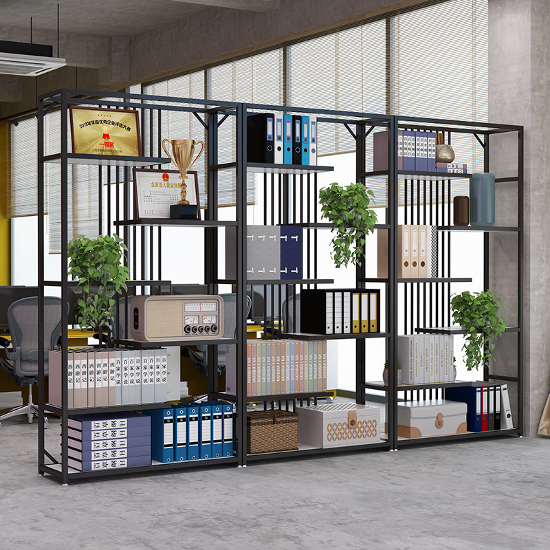 产品展示柜办公室多层样品展示架屏风隔断美容院货架化妆品展示柜