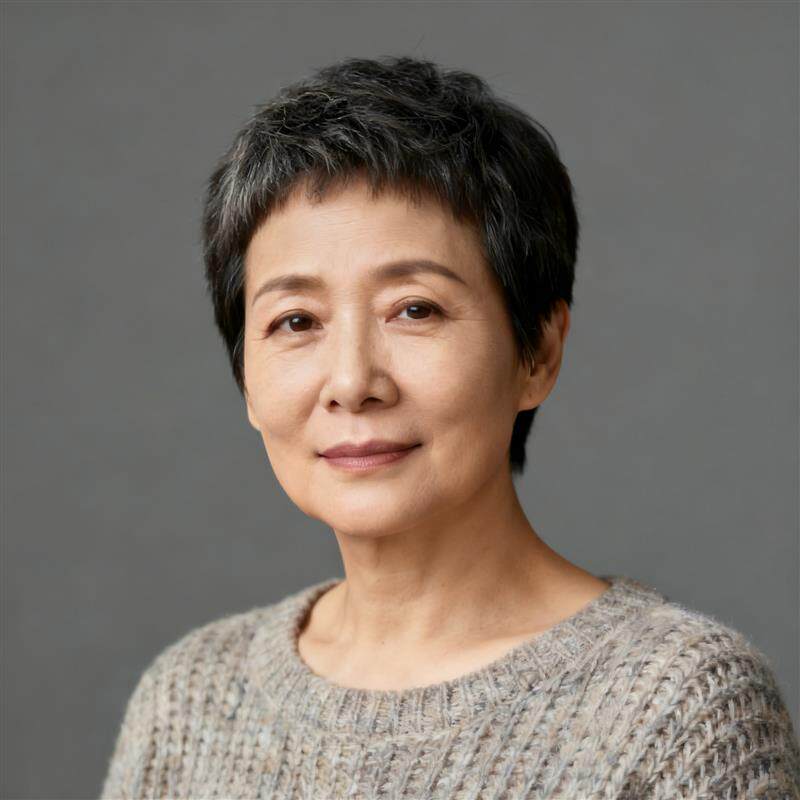 中老年女士短发全真人发丝假发妈妈款日常轻薄整顶假发套