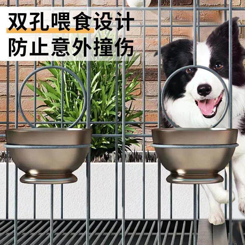 加粗钢筋室外结实焊接狗场繁育带顶加固大型犬狗笼角铁加粗超大笼