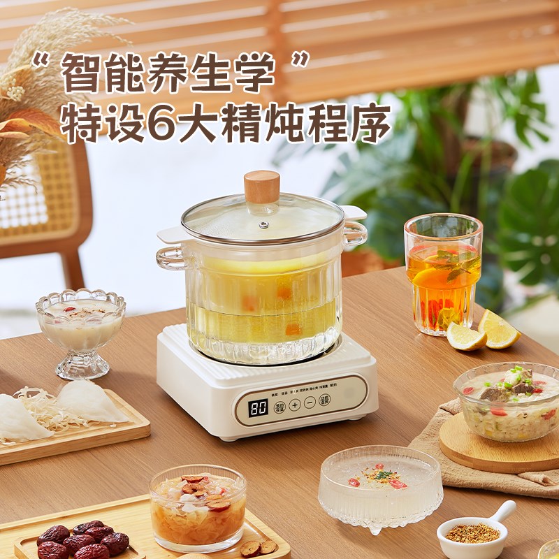 全自动隔水炖燕窝专用电炖盅家用汤盅鱼胶辅食桃胶养生高棚玻璃锅