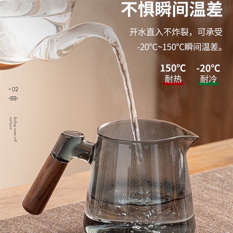 加厚玻璃茶具套装家用轻奢高档泡茶壶新款客厅办公室喝茶功夫茶杯