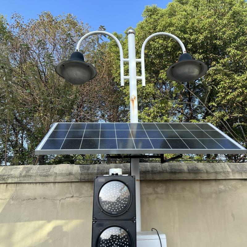 太阳能监控供电系统 12V24V户外摄像头风光互补光伏板锂电池供电