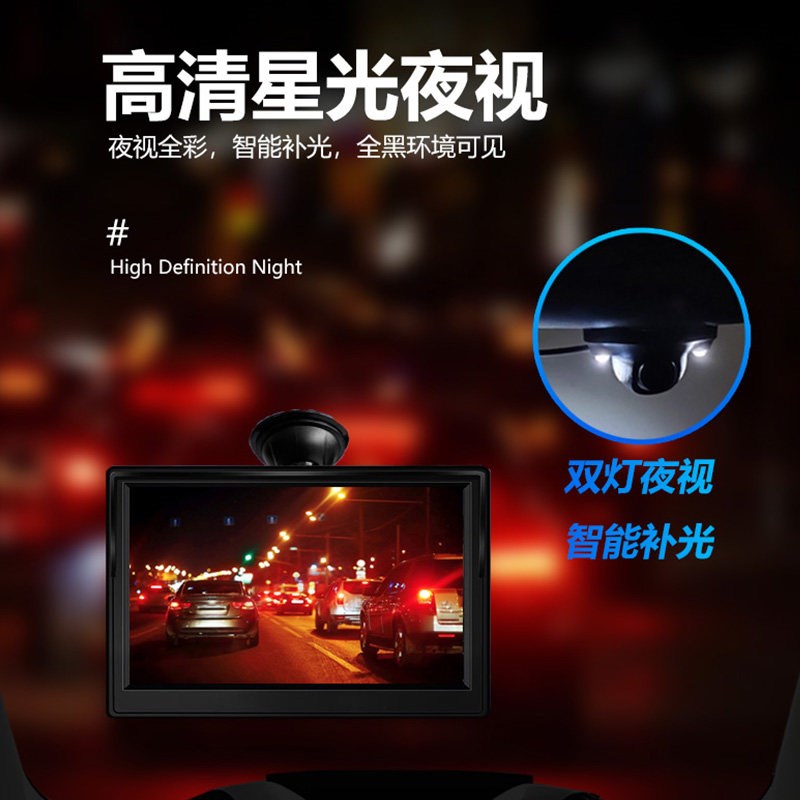 电动篷车三轮车老年代步车老头乐专用高清夜视USB倒车影像摄像头