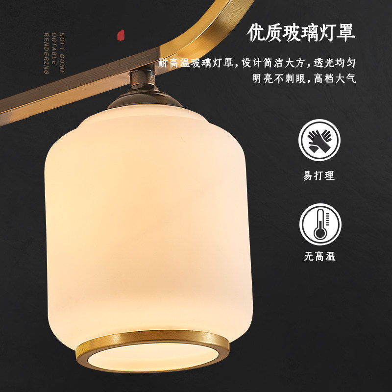 全铜新中式客厅大厅吸顶灯古典创意现代简约卧室大气中式餐厅吊灯