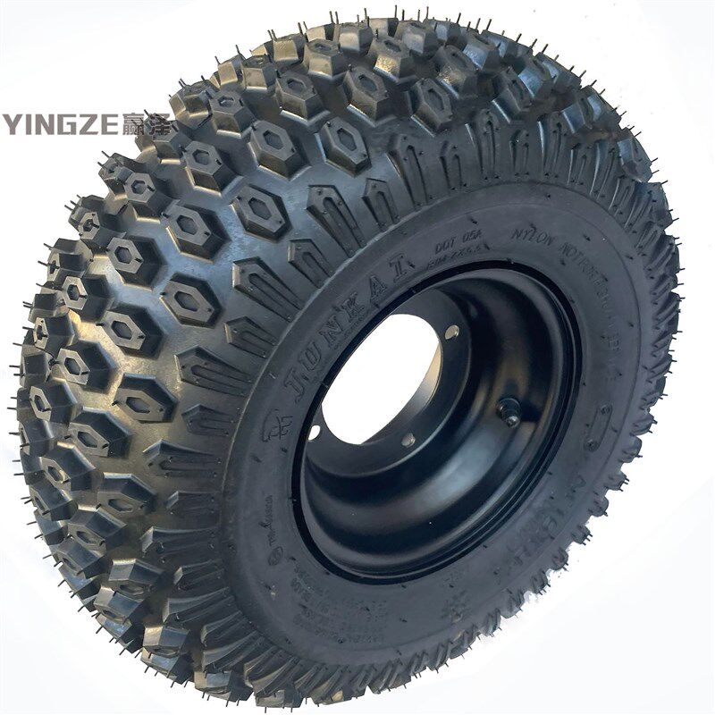 四轮沙滩车卡丁车摩托车配件16x8-7寸钻石越野真空轮胎轮毂