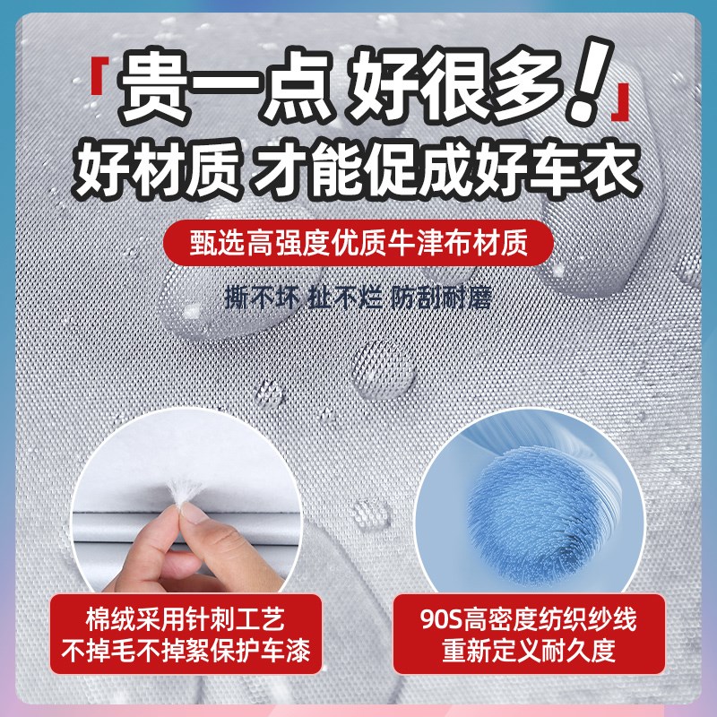 汽车罩车罩防晒防雨新能源充电防雨车罩外罩四季通用防护全罩衣