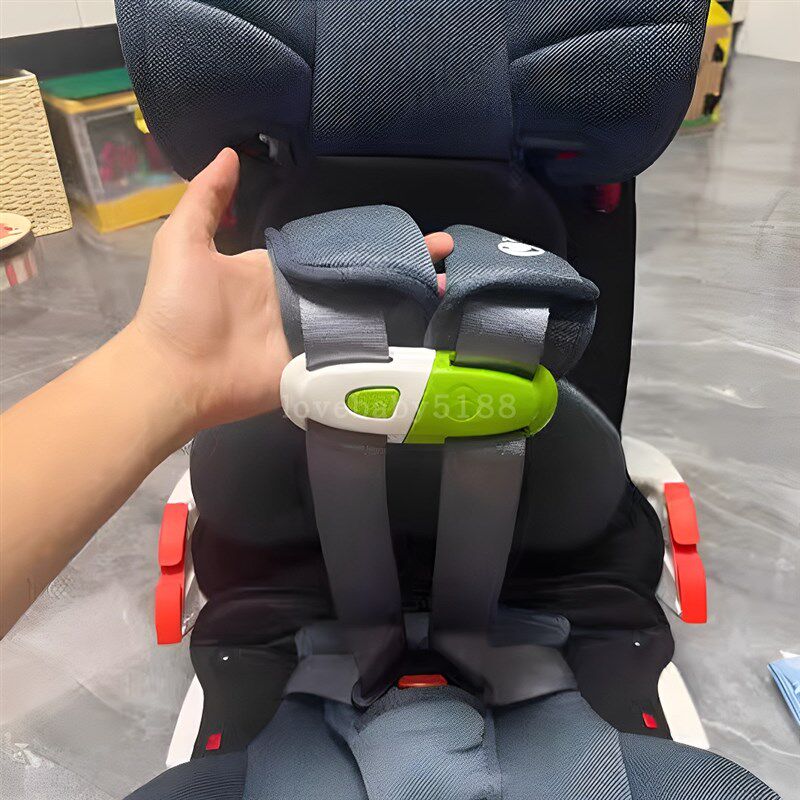 儿童推车座椅胸扣五点式安全带防挣脱胸夹固定锁扣婴儿车肩带夹子